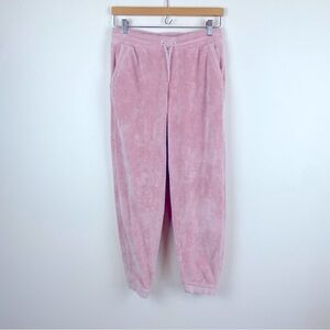 Athleta Girl Feelin' Great Pink Plush Velour Jogger